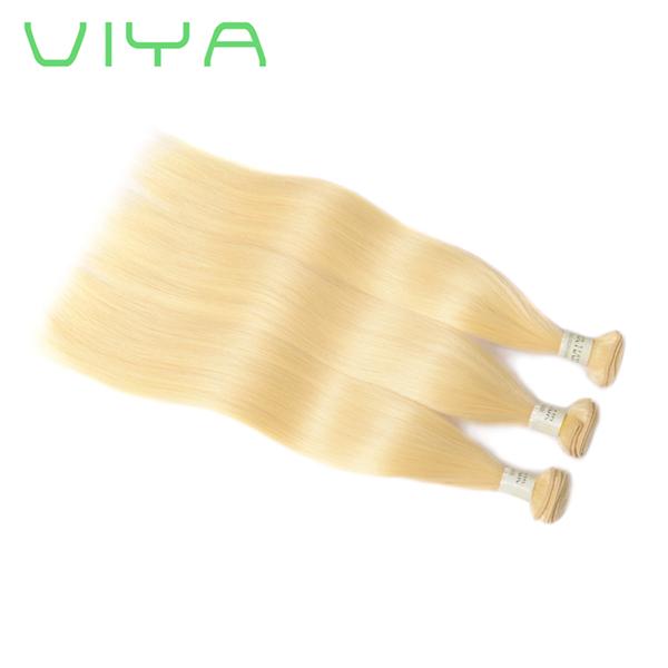 VIYA Malaysian Top Grade 613 Blonde Human Hair Silk Straight 3 Bundles 10-30inch Can Be Dyed And Bleached 3PCS/Lot No Tangle