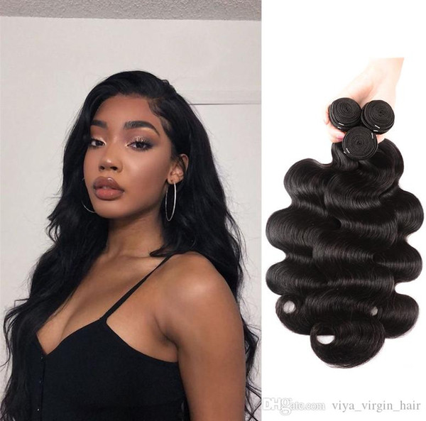 Indian Hair 4PCS /Lot Peruvain Body Wave Unprocessed Virgin Brazilian Body Wave Hair Weave Bundles Wholesale Human Hair Bundles