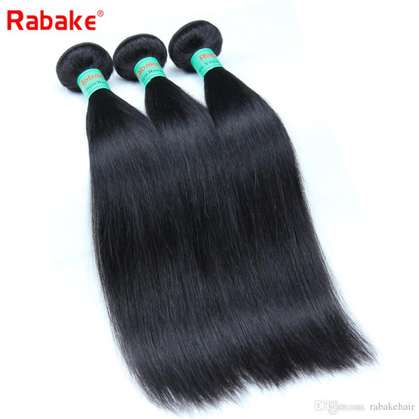 8A Straight Brazilian Virgin Hair Bundles Rabake Unprocessed Mink Brazilian Silky Straight Human Hair Weave Extensions for Black Women