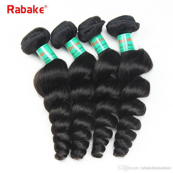 Brazilian Virgin Hair Wavy Loose Wave Bundles Rabake Brazilian Human Hair Extensions 100% Unprocessed Cuticle Aligned Full Head Bundles