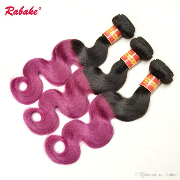 T1B Purple Ombre Body Wave Human Hair Extensions 8A Wholesale Brazilian Body Wave Human Hair Weave Bundles Peruvian Mlayasian Inian Wefts