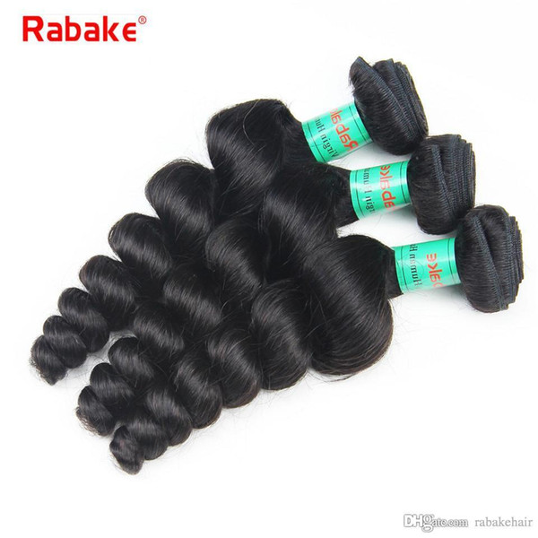 8A Grade Peruvian Human Hair Bundles Rabake 8-28 inch Loose Wave 3/4 Bundles Peruvian Raw Indian Brazilian Virgin Hair Weave Extensions