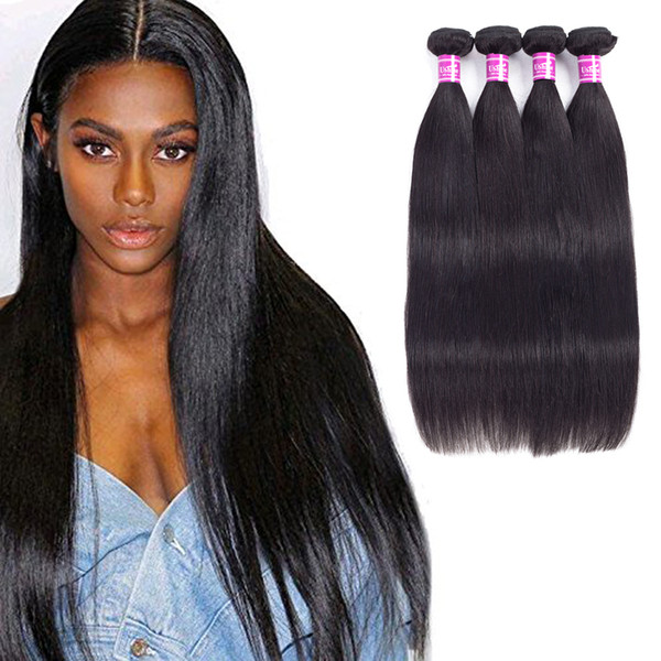 Ushine Virgin Human Hair Weave Bundles 7A Grade Cambodian Virgin Hair Bundles Straight Bundle Deals No Tangle No Shedding