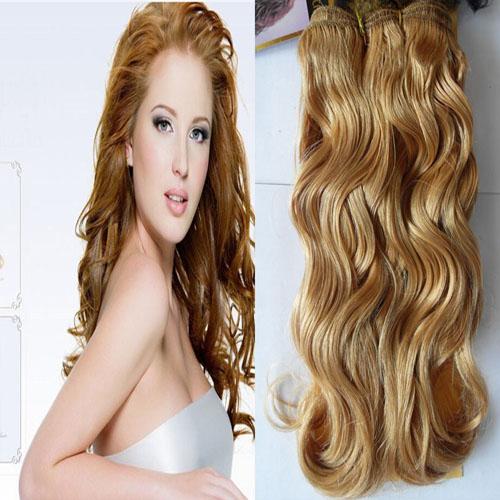 YUNTIAN HAIR 27 Strawberry Blonde Brazilian Body Wave Remy Hair Weave 1Pcs 12inch To 28inch Human Hair Bundles Weft Free Shipping