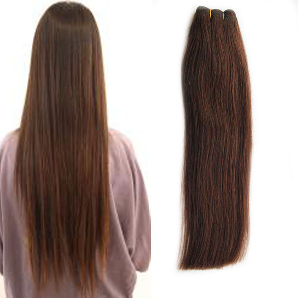 #2 Brazilian Straight Human Hair Hair Weaving 1 Piece 100% no remy Human Hair Weft Thick Bundles 8