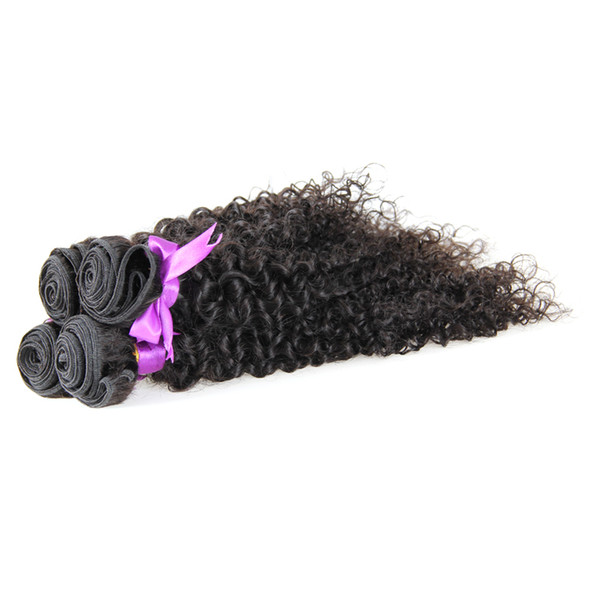 Brazilian hair weaving 4pcs kinky curly virgin hair Natural Black brazilian virgin hair 4 bundles,No shedding,tangle free