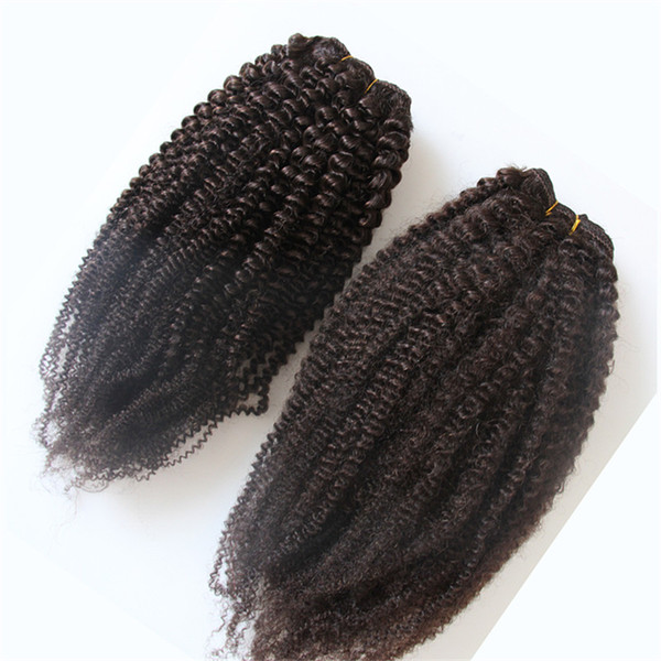 Brazilian Hair Weave Bundles 2 Piece Afro Kinky Curly Hair 8-28inch Non-remy Human Hair can buy 2 bundles or 4 pcs