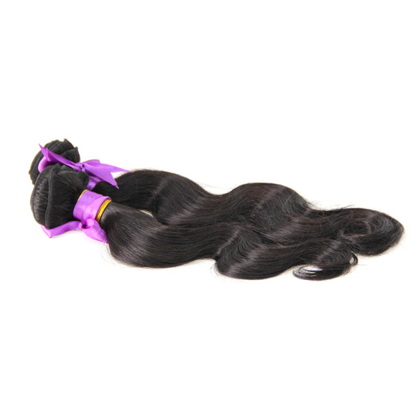 Unprocessed Virgin Brazilian Hair Body Wave human hair extensions Natural Black 200g brazilian hair weaving,No shedding,tangle free