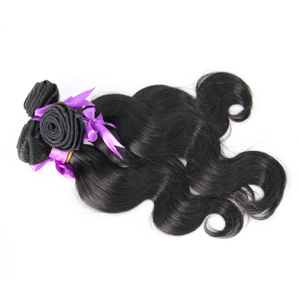 Hair Bundle Websites Natural Black 3pcs brazilian body wave hair bundles cheap bundles of weave double drawn,No shedding,tangle free