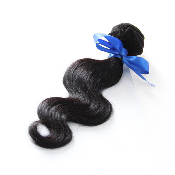 Unprocessed Virgin Brazilian Hair Body Wave Natural Black 100g 1pcs Brazilian Hair Weave Bundles double drawn,No shedding,tangle free