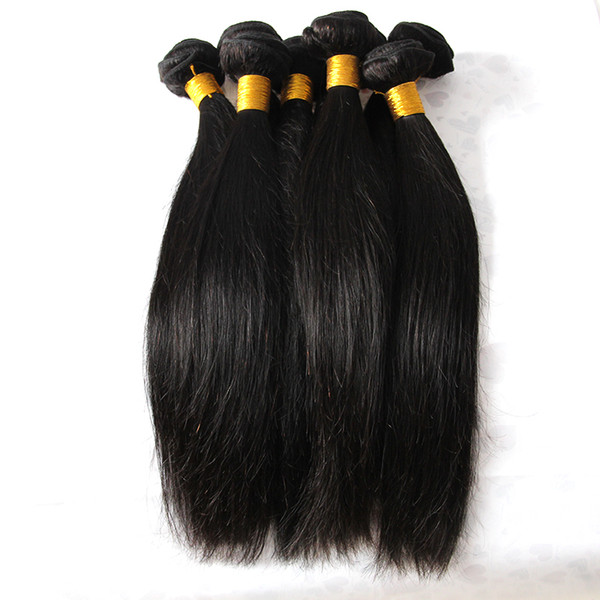 Cynosure Hair 8 bundles 8 Piece Only Brazilian Remy Hair Straight Human Hair Weave Natural Black Color 1b