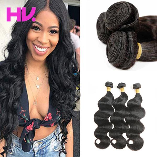 8a Brazilian body wave human Hair 3 Bundles Unprocessed Virgin remy Human Hair weave human Hair Extensions natural color 8-30inch