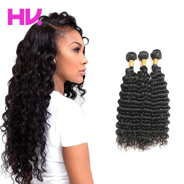 8a Brazilian deep wave Hair With Closure 3 Bundles Unprocessed Virgin Human Hair Bundles human Hair Extensions natural color