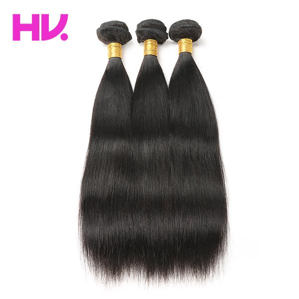 straight peruvian human Hair 3 Bundles Unprocessed Virgin Human Hair weave remy Hair Extensions 8-30inch natural color