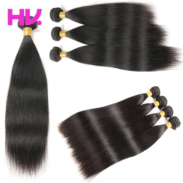 8A malaysian Virgin Human Hair Straight Hair Weave 1/3/4 Bundles 8-30 inch hair extension