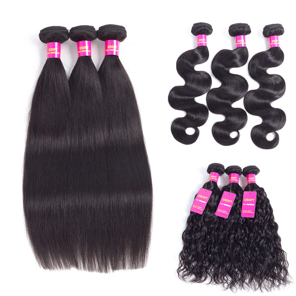 Malaysian Virgin Hair 8A Straight Body Wave Water Wave Bundles Malaysian Virgin Hair Weave Bundles Human Hair Extensions