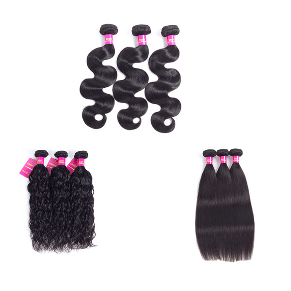 Usofthair Wholesale Brazilian Malaysian Indian Peruvian Virgin Human Hair Body Straight Water Bundles Can Be Dyed