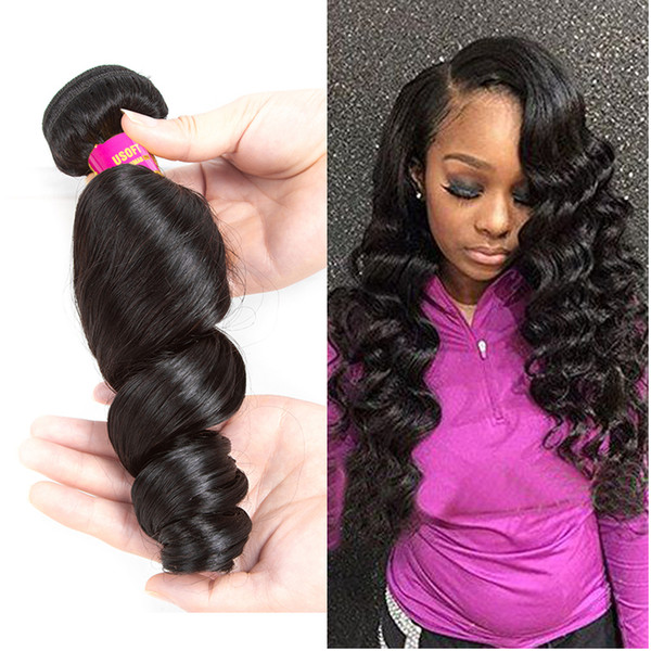 8a brazilian hair weave bundles loose wave peruvian malasyian indian chinese virgin hair loose wave remy hair bundles very soft 10-28