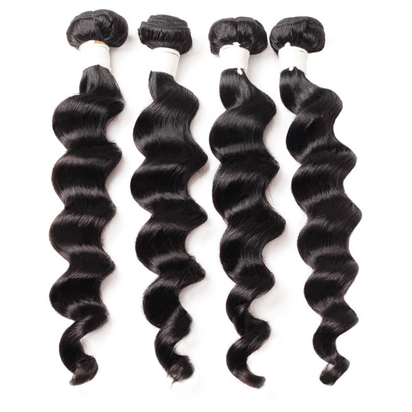 Ishow Human Hair Brazilian Hair Loose Deep Wave Bundles 4pcs Wholesale Cheap Unprocessed Remy Human Hair Weave Extensions Natural Color