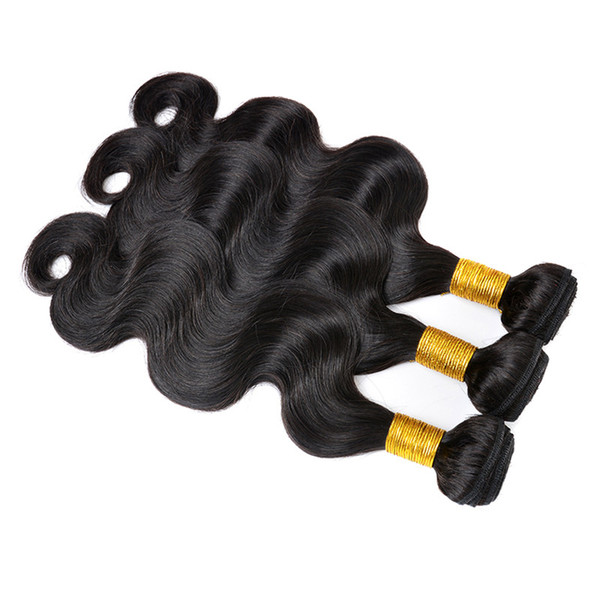 Lucky Queen Weaves Peruvian Body Wave Hair Natural Colour Wet And Wavy Hair Extensions Virgin Peruvian Hair Bundles 4Pcs Lot Dyeable Weft