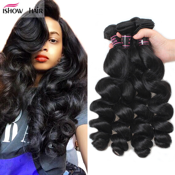 Top Sale 4 Bundles Peruvian Virgin Hair Loose Wave Unprocessed Peruvian Loose Wave 100g/Pc Wholesale Cheap Peruvian Hair Weave Bundles