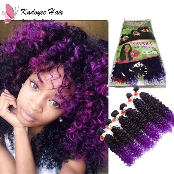 6Pcs Lot synthetic Tight Curly Hair Extensions Goddess Crochet Freetress High Temperature Synthetic Hair Bundles 14 16 18inch