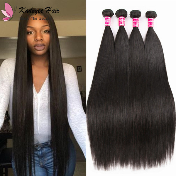 Can be dyed Indian Peruvian Unprocessed Remy Silky Straight Human Hair Weaving Extensions Virgin Hair Bundles 100g/pcs Smooth Weave