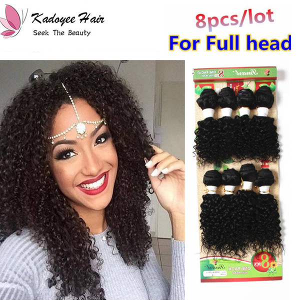 Jerry curl human hair weaving extensions Raw Brazilian Indian Loose Wave 8pcs/lot hair bundles natural black Honey brown ombre color Weave