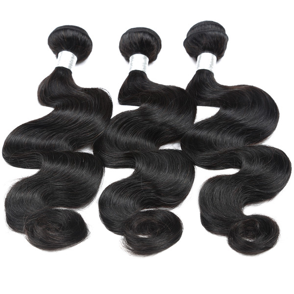 12A Body Wave Raw Human Hair 3Bundles With Natural Color Top Grade Quality Brazilian Peruvian Malaysian Indian Hair 8-30inch