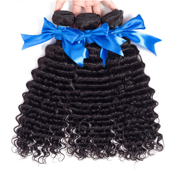 Wholesale Best 10A Brazilian Peruvian Indian Hair Wefts 4 Bundles Unprocessed Malaysian Deep Wave Human Hair Extension 