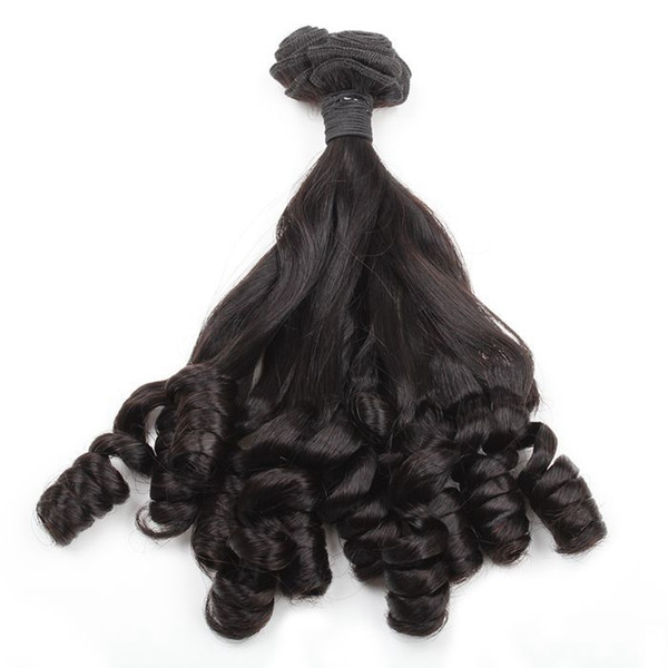 Funmi Hair 100A Bunchy Rose Curl Virgin Human Hair 3 Bundles Natural Color 8-18inch Brazilian Peruvian Malaysian Indian Hair