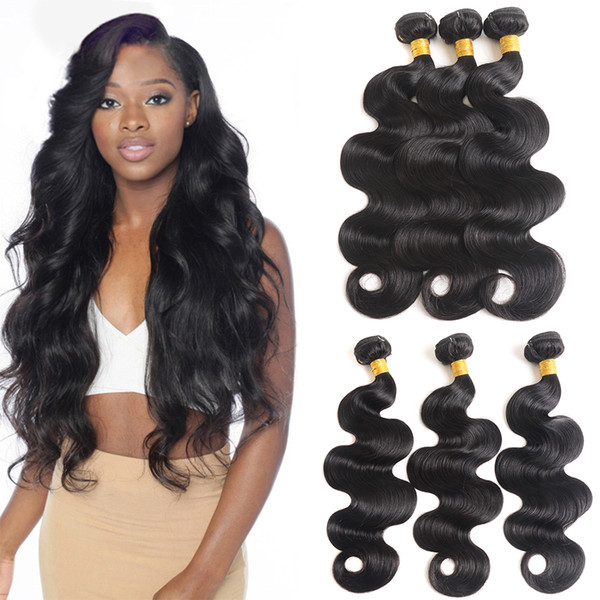 High Quality Grade 8A Indian Virgin Hair Body Wave 4 Bundles Deals Natural Color Unprocessed Human Hair Extensions