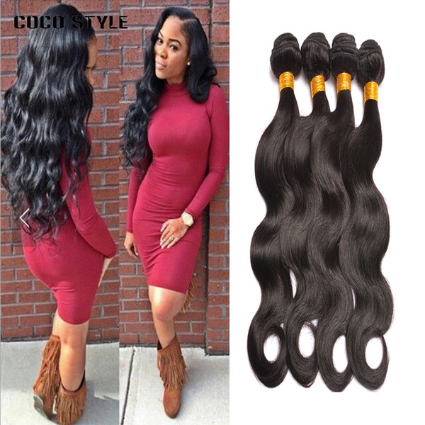 8A Brazilian Virgin Hair Body Wave 4 Bundles Unprocessed Peruvian Raw Indian Malaysian Wet And Wavy Human Hair Extensions