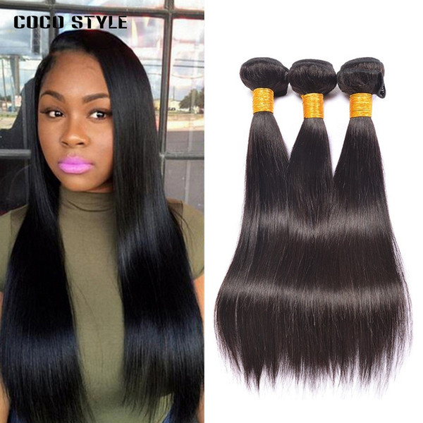 Brazilian Straight Human Hair Bundles 3 Pieces/Lot Per Package 100% Human Hair Weave Bundles Non Remy