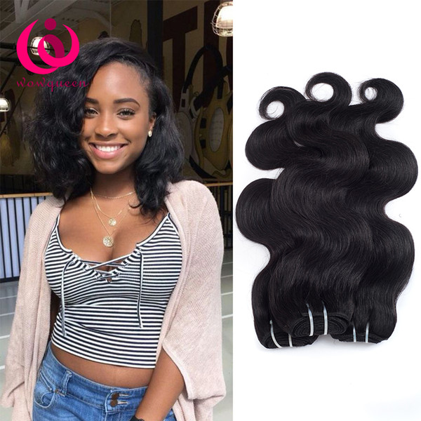 Brazilian Human Hair 3 Bundles Body Wave Hair Weaves Bob Style 8-28 inch Cheap Indian Malaysian Peruvian Virgin Hair Extensions