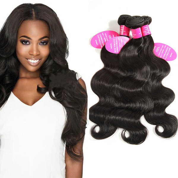 10A Brazilian Human Hair Body Wave Sew In Soft and Thick Virgin Hair Extensions Great Quality 100g Bella Remy Human Hair Weave Bundles