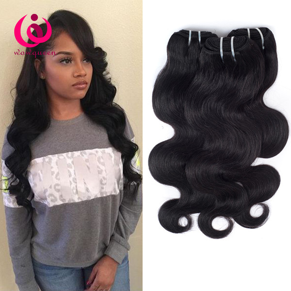 Malaysian Human Weave Hair 3Bundles Wow Queen Hair Soft And Thick Double Weft 8-28inch Unprocessed Malaysian Virgin Human Hair Extensions