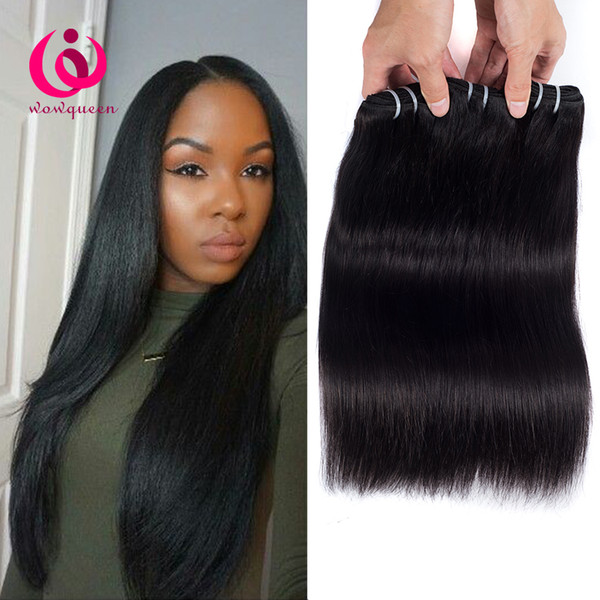 Brazilian Human Weave Hair Straight Weft 4Bundles Wow Queen Hair Cheap Price No Shedding Unprcoessed Brazilian Virgin Hair Extensions