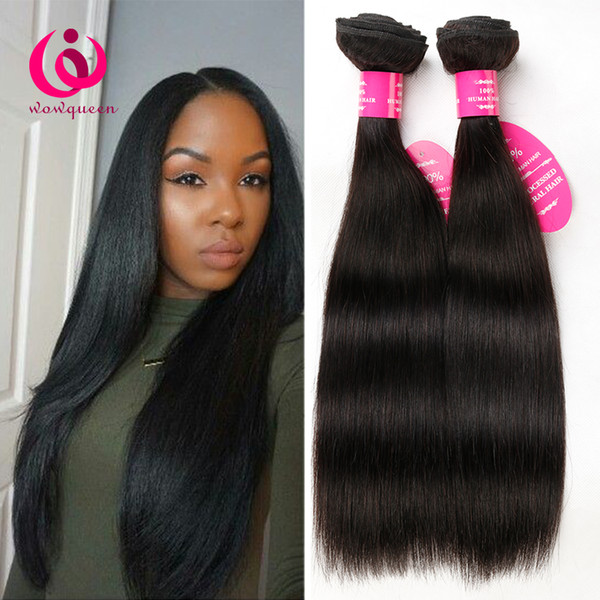 Wow Queen Products Brazilian Human Weave Hair 4Bundles CHeap Wholesale Price Unprocessed Indian Peruvian Malaysian Virgin Hair Extensions