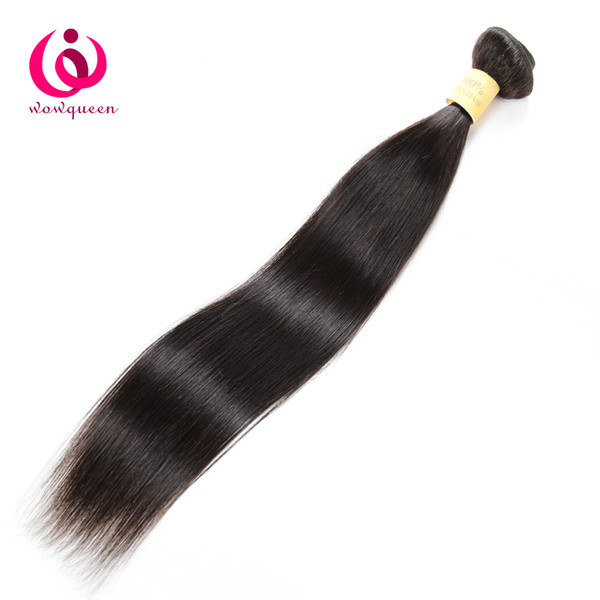 8A Peruvian Human Hair Straight 1pcs Wow Queen Hair Products Soft and Thick Cheap Wholesale Price Peruvian Virgin Human Hair Weave Bundles