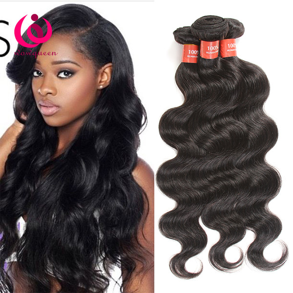 Indian Body Wave Hair Weave Bundles 5pcs/lot Wow Queen Products Factory Wholesale Price Soft And Thick Unprocessed Indian Virgin Human Hair