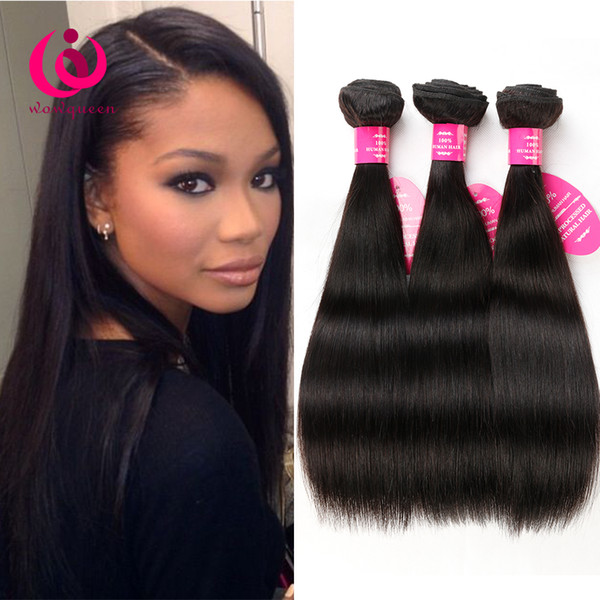 Peruvian Straight Hair Weave Bundles 5pcs/lot 8-26inch Wow Queen Hair Prdoducts Cheap Price Soft and Thick Peruvian Virgin Hair Extensions