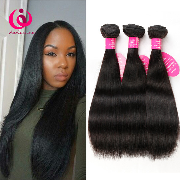 Wow Queen Hair Products Malaysian Human Weave Hair Straight Double Weft 5pcs/lot Cheap Wholesale Price Unprocessed Malaysian Virgin Hair