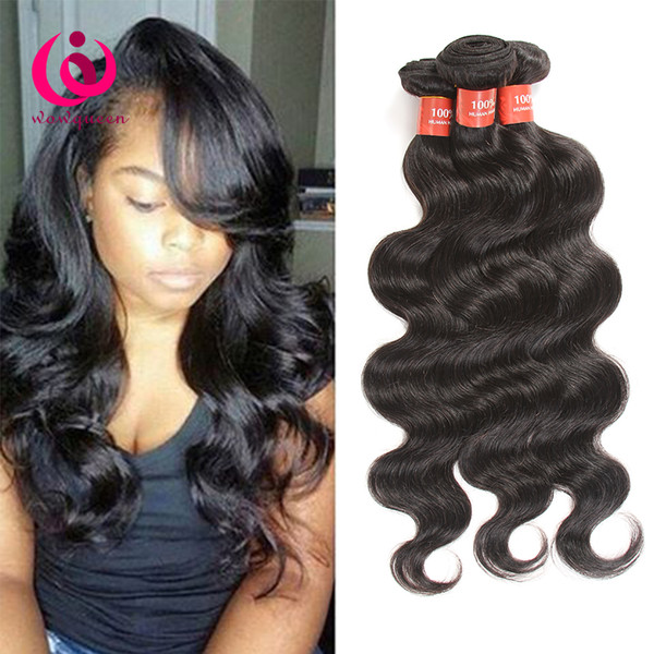 Indian Body Wave Hair Weave Bundles 4pcs/lot Cheap Prcie And High Quality Wow Queen Products No Shedding Indian Virgin Hair Extensions