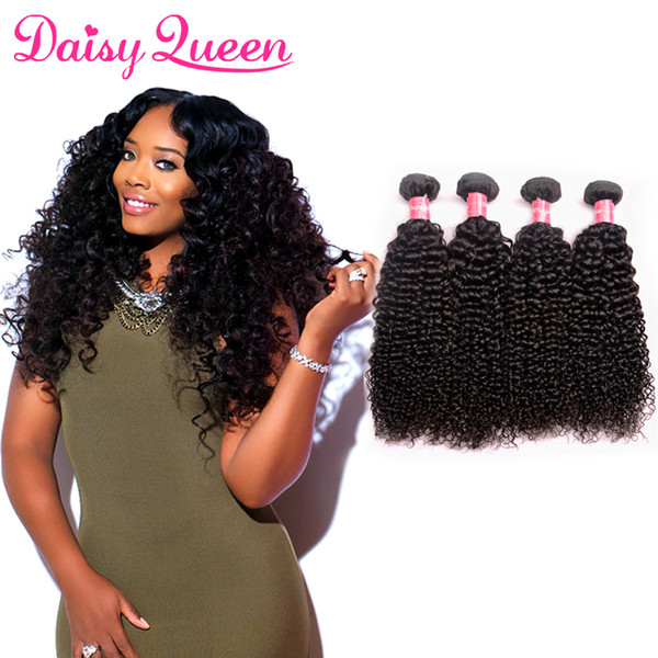 Indian Curly Virgin Hair Extensions 4 Bundles Unprocessed Indian Human Hair Weave Wholesale 8A Brazilian Peruvian Malaysian Mongolian Curly