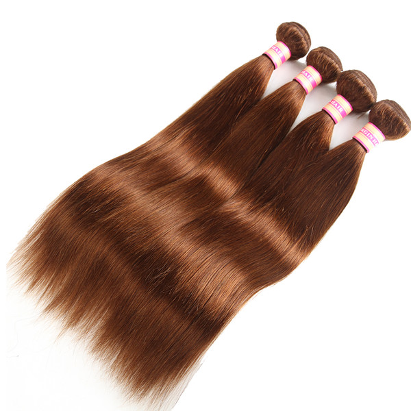 Pure Color #30 Peruvian Malaysian Indian Brazilian Virgin Hair Straight/Body Wave Hair Bundles Human Hair Extensions