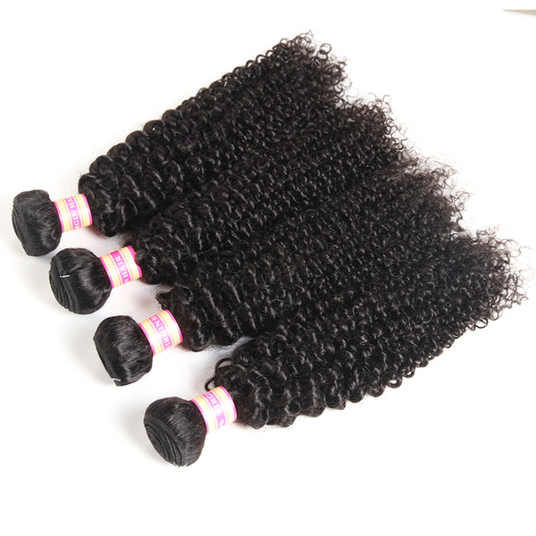 Brazilian Kinky Curly Virgin Hair Bundles Human Hair Extensions Indian Mongolian Malaysian Peruvian Virgin Human Curly Hair Bundles