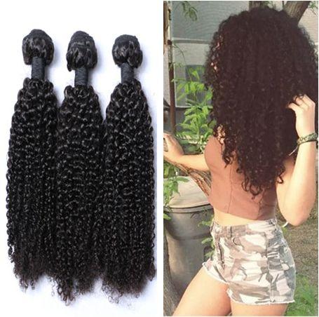 Peruvian Curly Human Hair Weaves 100% Virgin Unprocessed 8A Brazilian Malaysian Indian Cambodian Mongolian Kinky Curly Hair