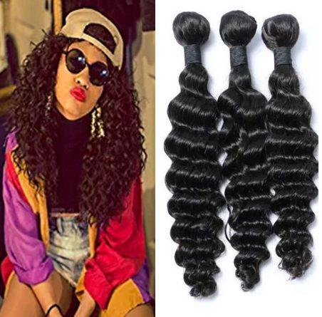 Malaysian Curly Hair 3pcs Lot Hair Deep Wave bundles 100% Human Hair Cheap Virgin Malaysian Bundles