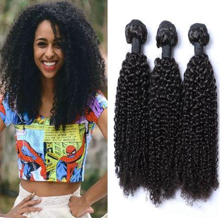 9A Brazilian Kinky Curly Hair Bundles Mink Brazilian Afro Kinky Curly Human Hair Extensions Brazilian Curly Virgin Hair WEAVES